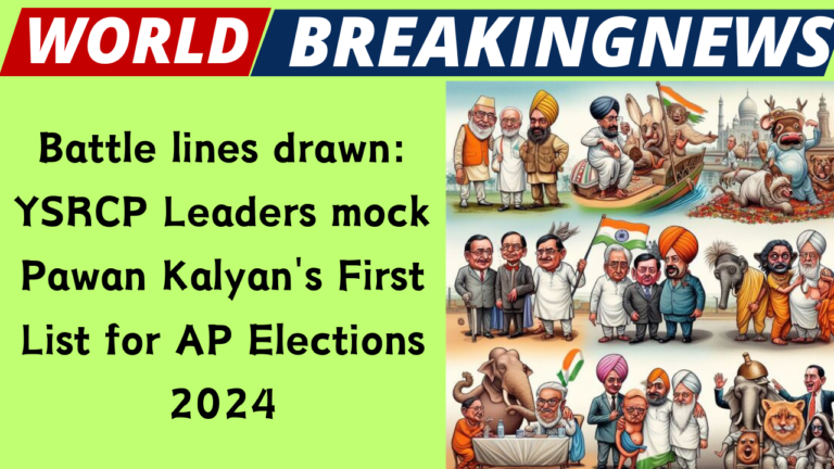 Battle lines drawn: YSRCP Leaders mock Pawan Kalyan's First List for AP Elections 2024