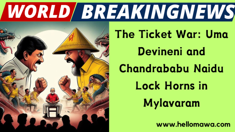 The Ticket War: Uma Devineni and Chandrababu Naidu Lock Horns in Mylavaram